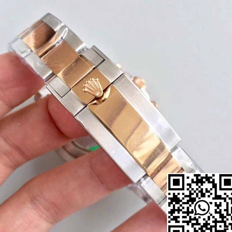 Yacht II 1268 Rolex Master Rose Dial Trendsetting Gold Factory White JF 116681 0723